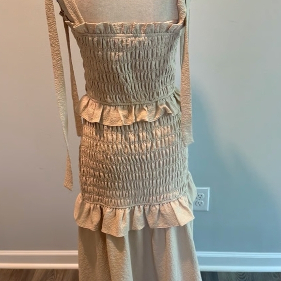 Free the Roses Cream Ruffle Maxi Dress - Picture 4 of 6